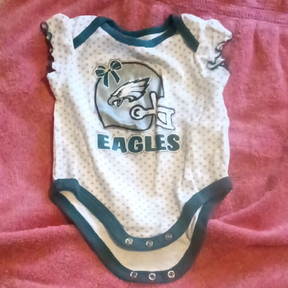 NFL Philadelphia Eagles Green and White Bodysuit